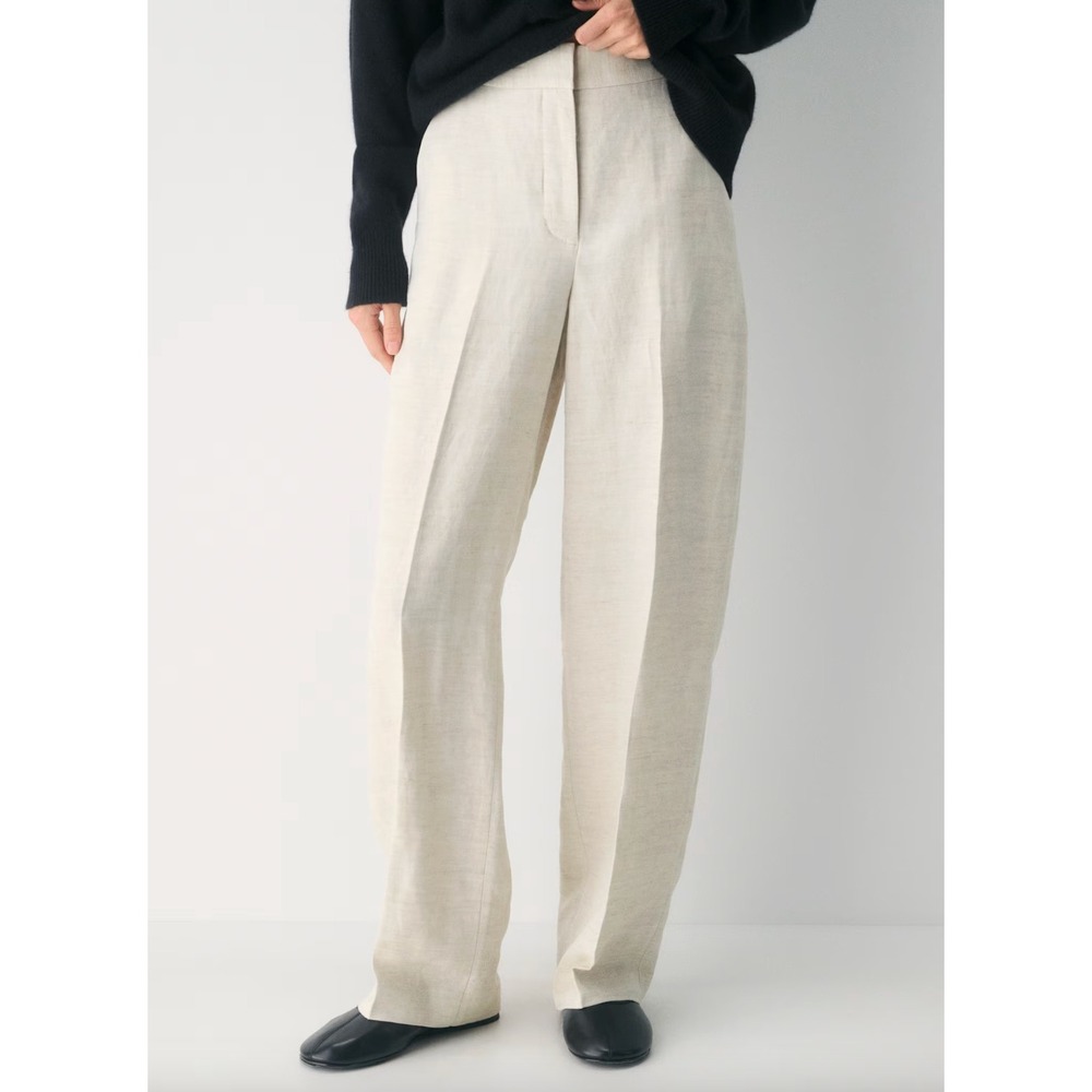 ARITZIA The Limitless Linen Pant in Natural Ecru